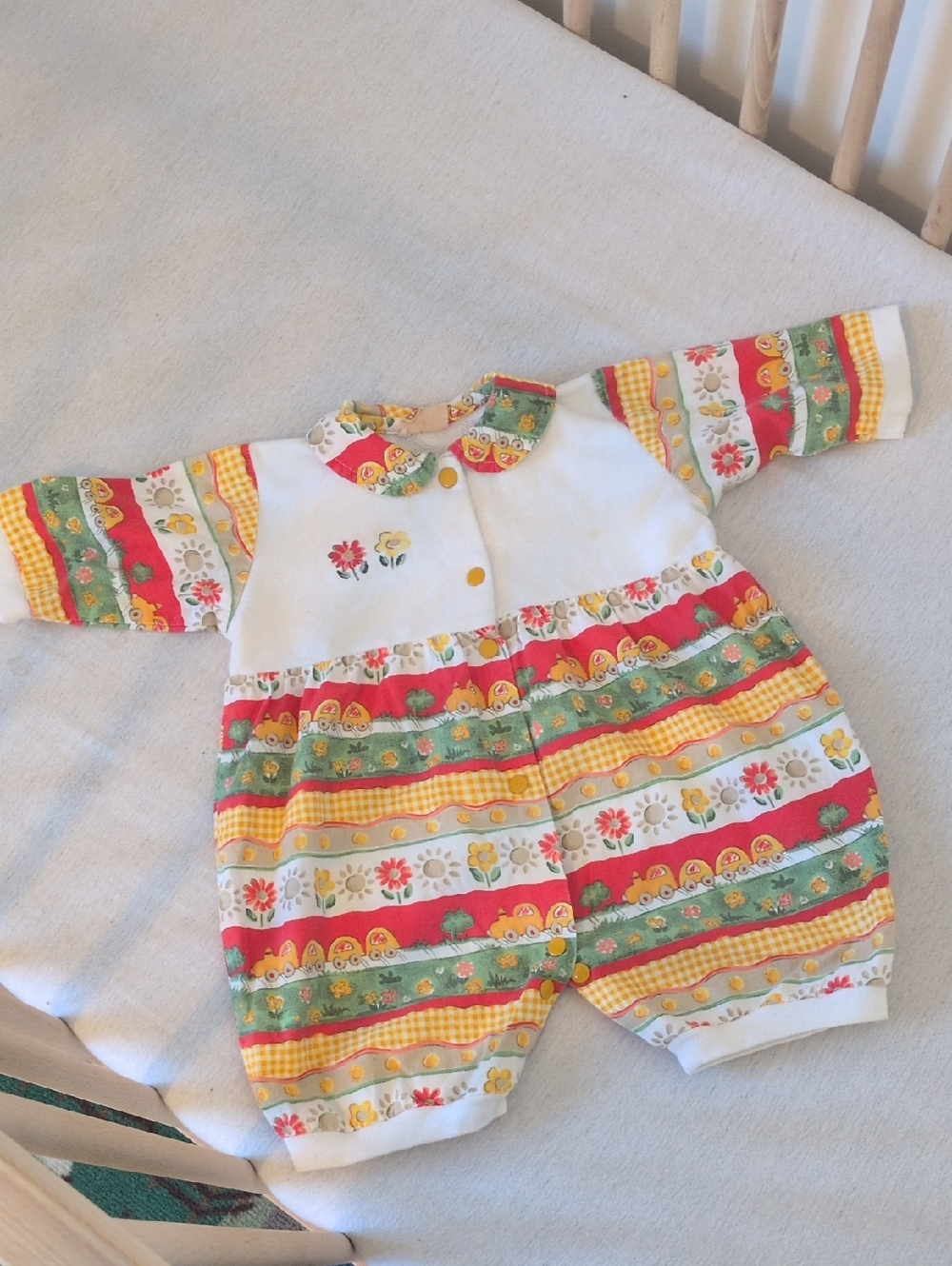 6M-12M 🇫🇷 - VINTAGE Colorful Patterned - French